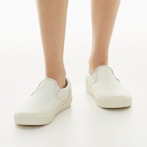 Aritzia X Vans Classic leather Slip On 98 DX